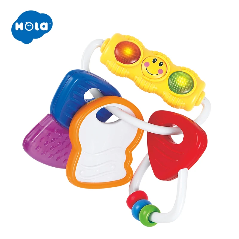 HOLA TOYS 306E силиконовый Прорезыватель для зубов для малышей, кольцо для прорезывания зубов, подарок для прорезывания зубов, игрушки для малышей, подарки для детей