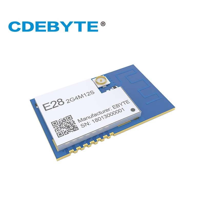 E28-2G4M12S RoHS 2.0 SX1280 LoRa 2.4GHz 12.5dBm SPI IoT Module GFSK FLRC Bluetooth Transmitter Receiver IPEX PCB |