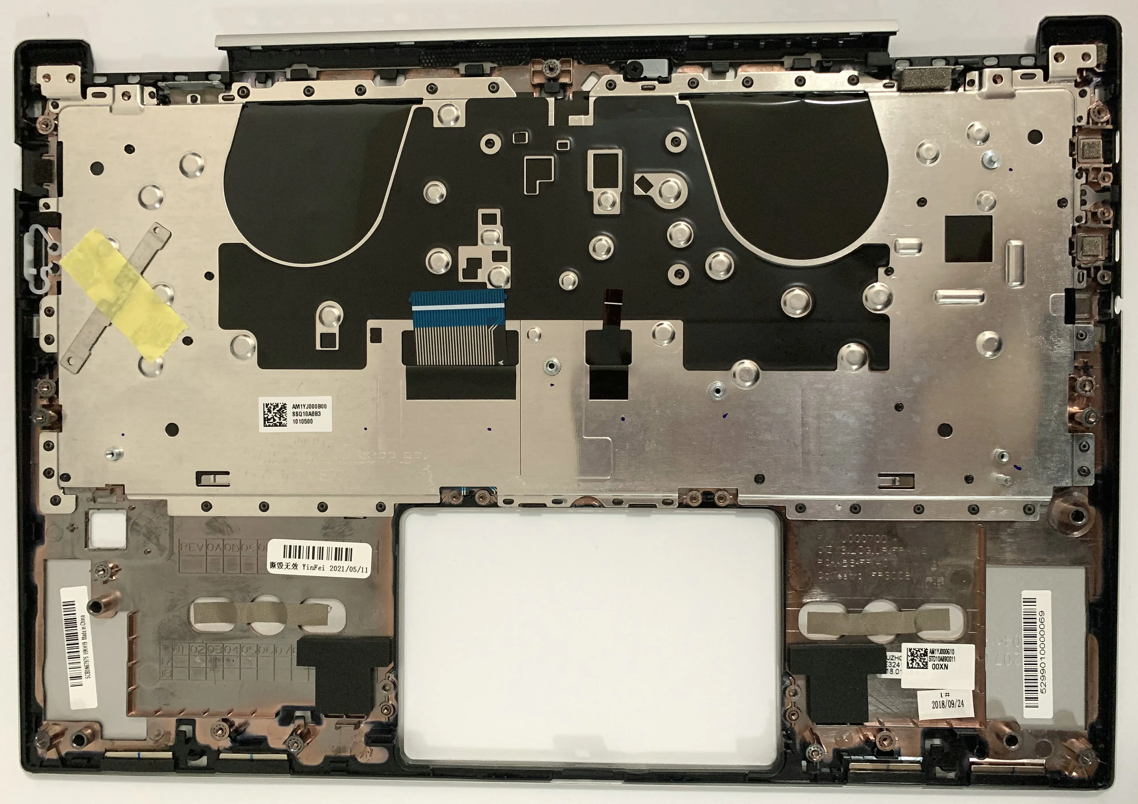 Новый верхний корпус с сенсорной панелью для клавиатуры США Lenovo Yoga 720-13IKB 5CB0N67975