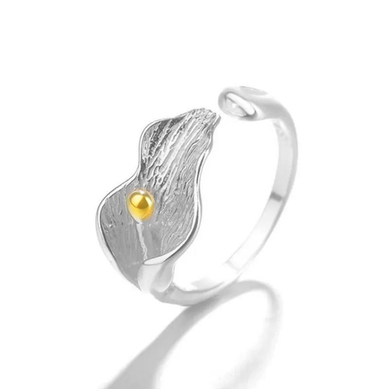 Винтажные серебряные кольца ручной работы с цветком Утренней славы регулируемый