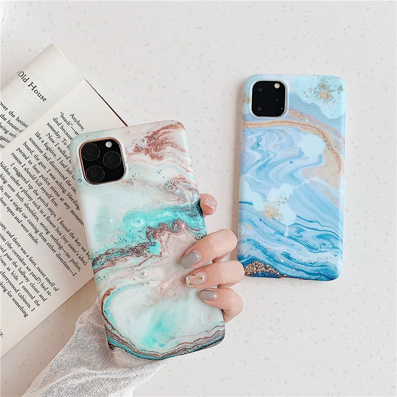 Геометрический мраморный чехол для телефона iPhone X 7 6 6S 8 Plus S 11 Pro Max XR XS MXA Coque