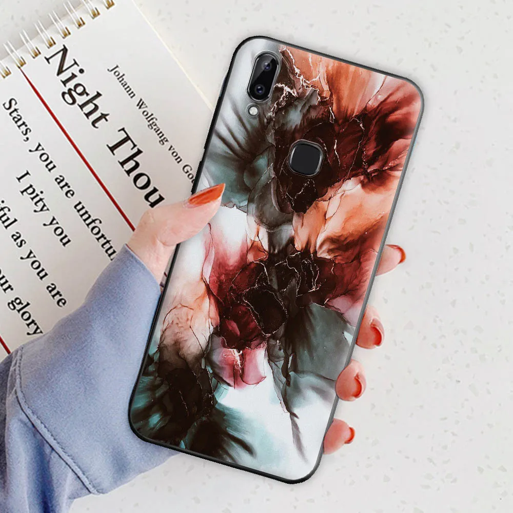 Чехол для телефона vivo Y85, ударопрочный, задняя крышка из TPU на Y 85, мягкий силиконовый кул-шелл.