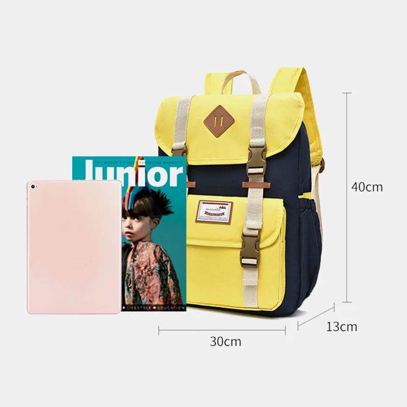 

Waterproof Patchwork Backpack Large Capacity Travel Knapsack School Bag Shoulder Bags Unisex 15.6 Inch Laptop Storage All-match