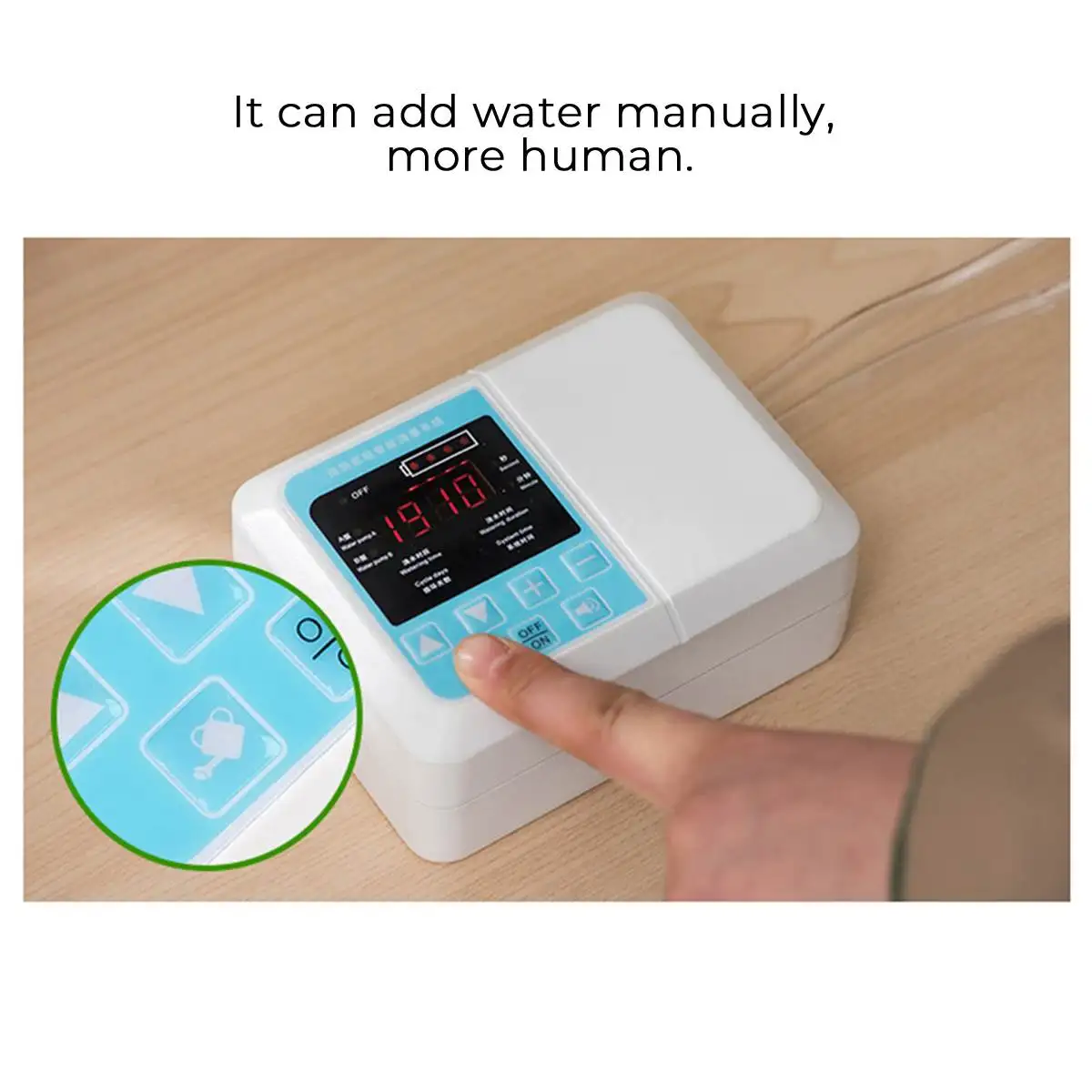 

1/2 Double pump Intelligent Garden Automatic Watering Device Solar Energy Charging Potted Plant Drip Irrigation Timer System
