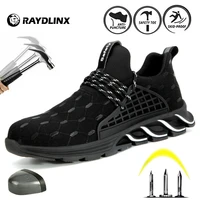 raydlinx mens safety shoes boots with steel toe cap casual mens boots work indestructible shoes puncture proof work sneakers