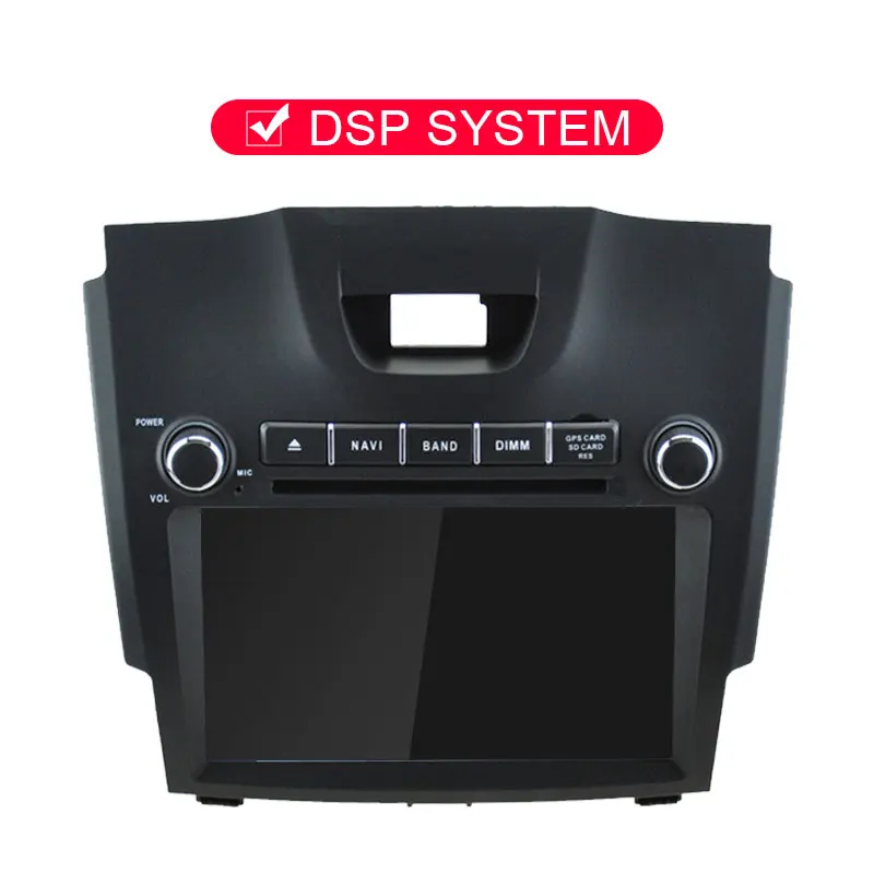 JDASTON 2 DIN 8 дюймов Android 9,0 автомобильный dvd-плеер для Chevrolet Holden S10 TRAILBLAZER COLORADO ISUZU DMAX In-dash автомобильный gps радио - Цвет: With DSP