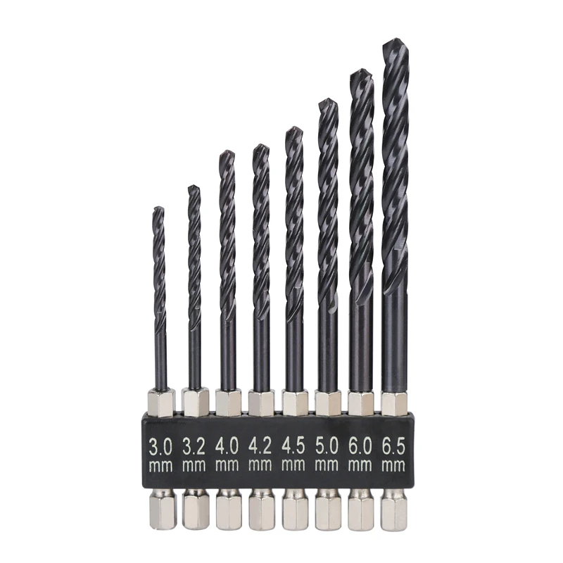 

Спиральная канавка HEDA 8 шт./компл. 3-6,5 мм M35 из кобальта с 3 канавками, спиральная дрель для тонкого железа из нержавеющей стали