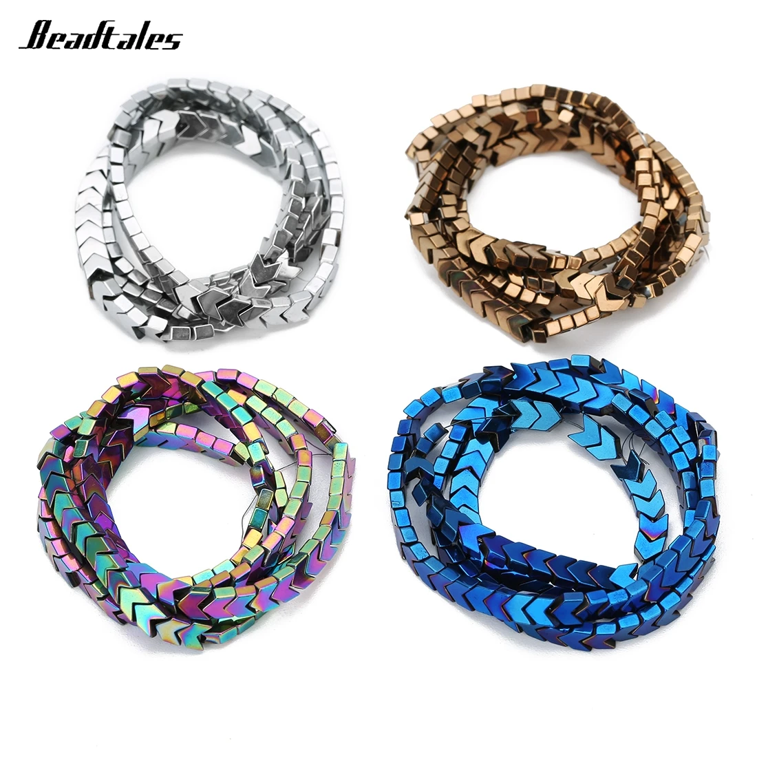 Beadtales 90 шт натуральная стрела с камнями бусины 4 мм Ширина красочные аксессуары