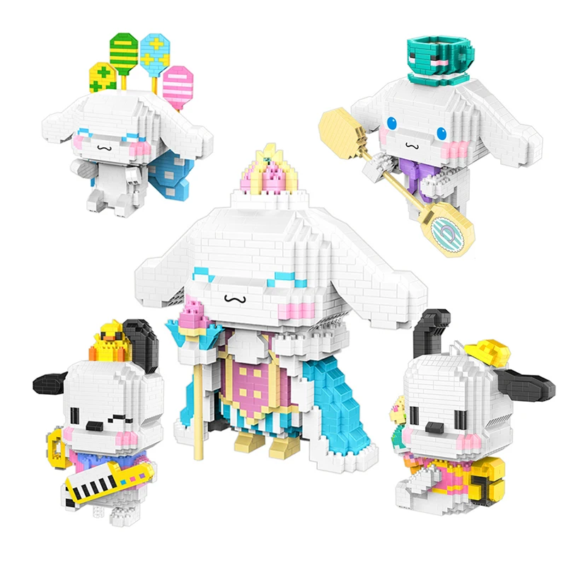 

Cartoon Pet Cute Big-eared Dog Model Building Block DIY Anime Character Cute Puppy Mini Diamond Brick Assembly Toy Boy Gift