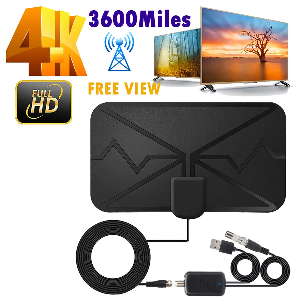 3600 миль 4K Φ антенна HD TV цифровая усилитель сигнала стандартная CBS Freeview канал
