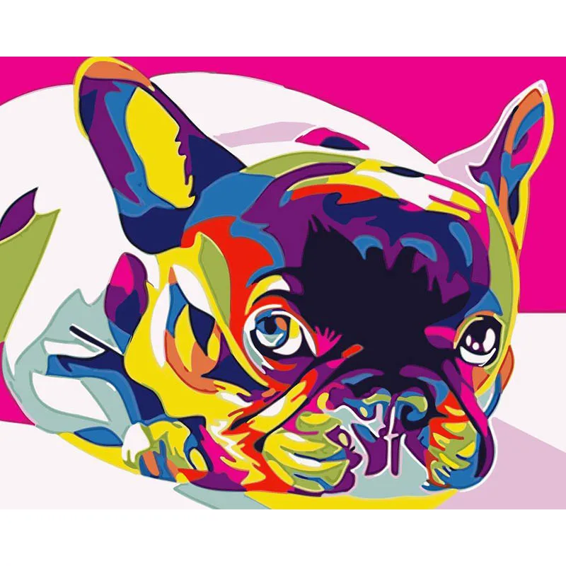 

DIY Краска по номерам Современная Настенная картина рисунок масляная краска ing цветы Краска по номерам для домашнего декора подарок