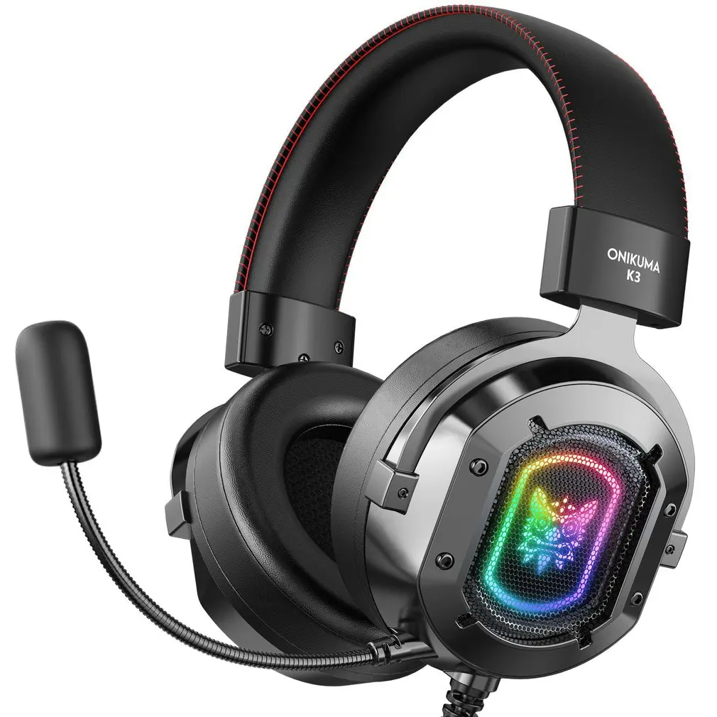 

K3 Headset RGB USB Interface With 3.5mm Plug Portable Headset Good Performance Birthday Gift Holiday Gift