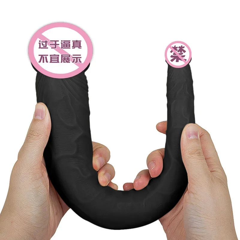 Tadpole Double glans Экстра длинные дилдо Реалистичные Ощущения Кин реалистичный пенис