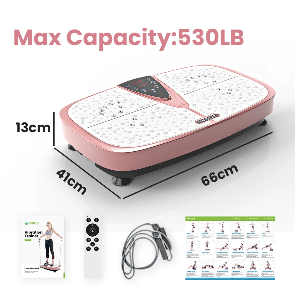 JUFIT вибрационная пластина для всего тела тренажер с сенсорным светодиодным