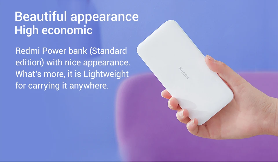 Внешний аккумулятор Xiaomi Redmi 20000 мАч, портативное зарядное устройство, блок питания с двумя USB USB-C, двусторонняя быстрая зарядка, внешний аккумулятор