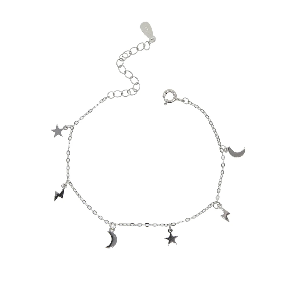 Новинка Настоящее серебро 925 пробы многошарма браслет цепочка для женщин женское