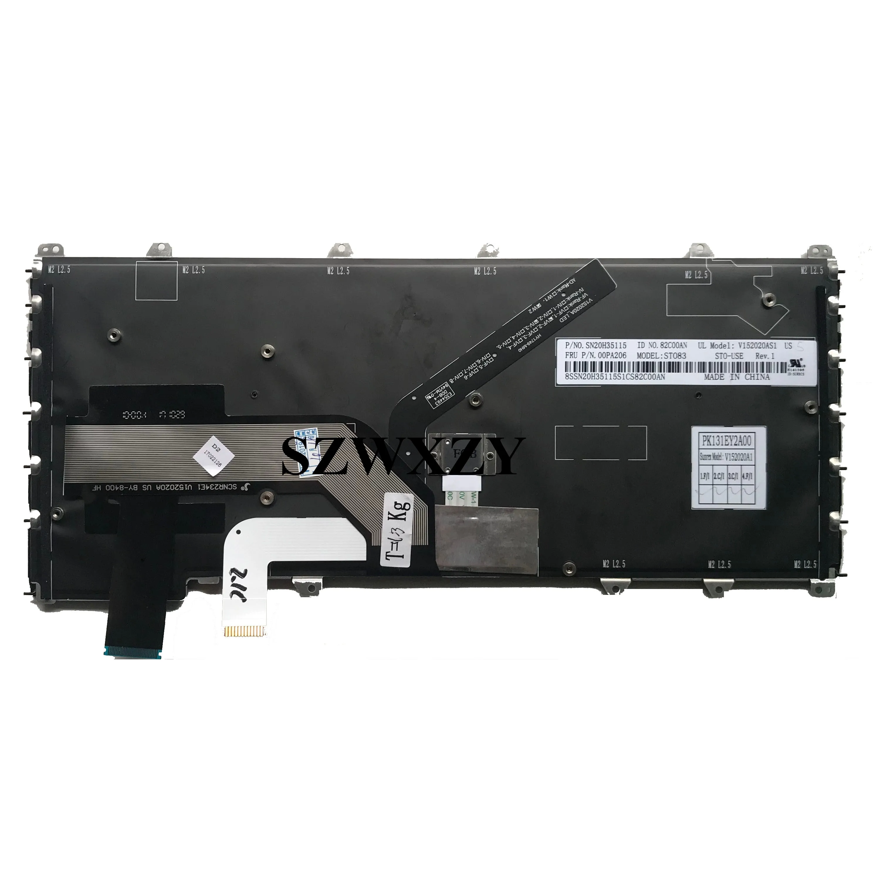 SZWXZY новая клавиатура для ноутбука Lenovo Thinkpad Yoga 260 00PA206 с американской раскладкой