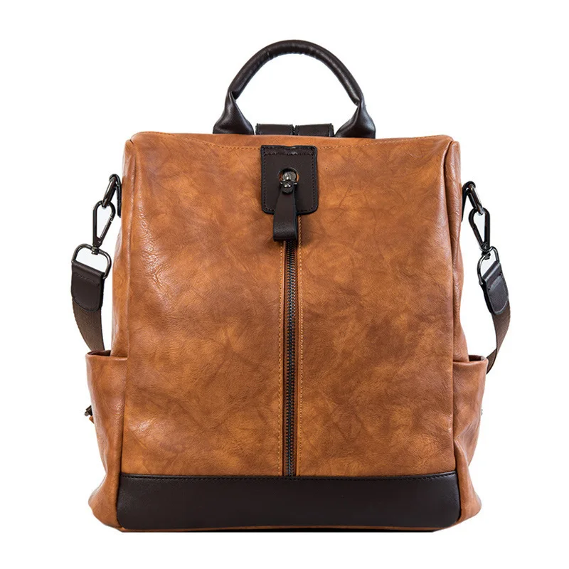 Винтажные школьные сумки для подростков рюкзаки Mochila Feminina кожаный женский рюкзак