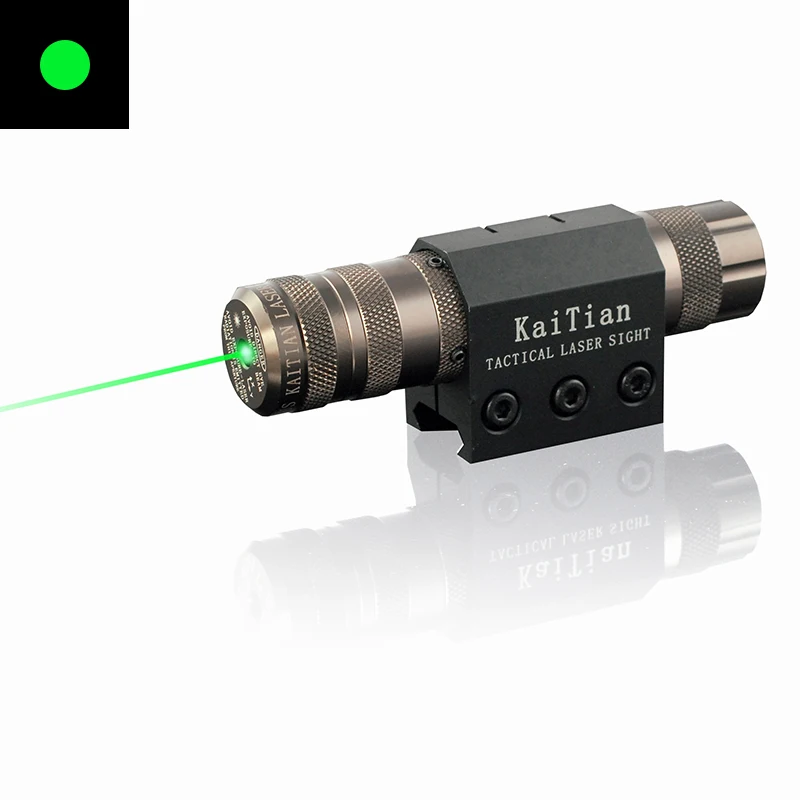 Outdoor sports metal anti-vibration green outer laser sight can be adjusted up and down to position the teacher stylus glock