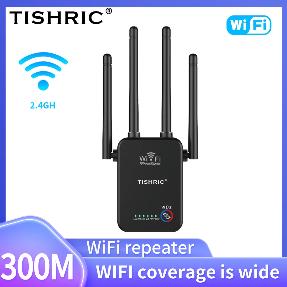 TISHRIC 3 в 1 Wi Fi ретранслятор маршрутизатор 300 м Беспроводной усилитель длинного