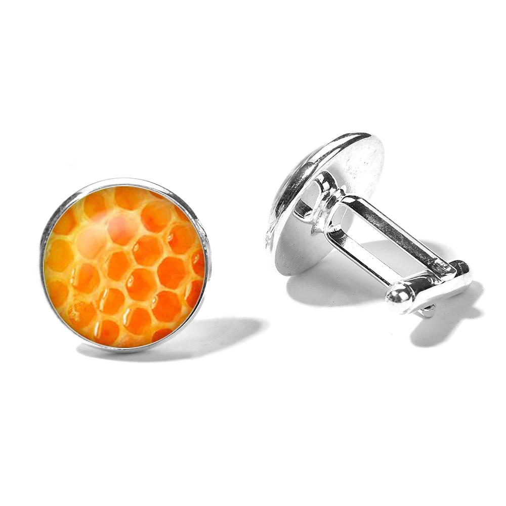 Запонки в виде сот для мужчин и женщин модные шестигранные геометрические