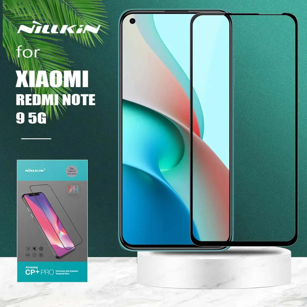 

for Xiaomi Redmi Note 9 5G Glass Nillkin CP+ Pro Full Cover Tempered Glass Screen Protector for Xiaomi Redmi Note 9 5G HD Glass