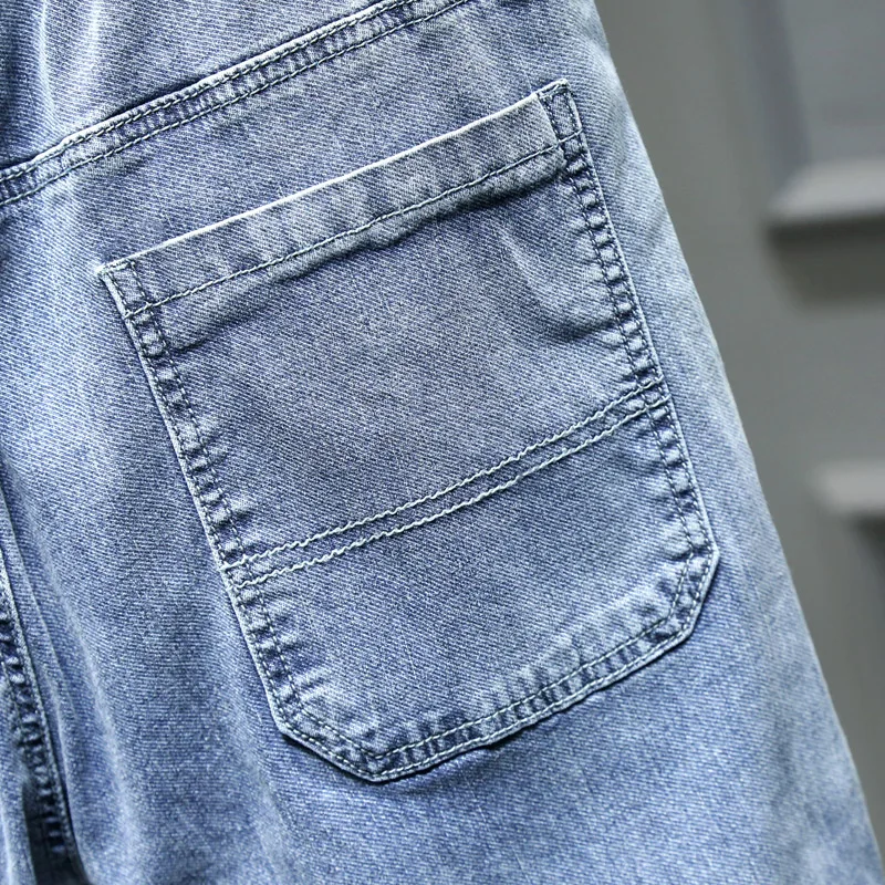 Plus Size 10XL 9XL 8XL 7XL XXXXXL  Sexy Stretch Ripped Jeans Men Elastic  Jean Small Feet  Fashion Street Male Denim Trousers