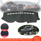 Нескользящий кожаный коврик для Jeep Grand Cherokee WK2 2011  2019, аксессуары для приборной панели 2012 2013 2014 2015 2016