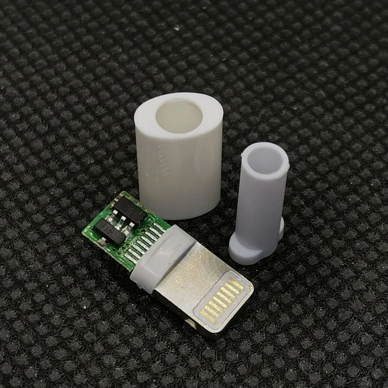 50 компл./лот 3 в 1 DIY освещение 8P штекер с микросхемой IC для iphone 5S / 6 сварной провод |