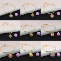 new vintage lucky cat aromatherapy bracelet essential oil diffuser jewelry glowing warm color ball bangle fashion perfume locket