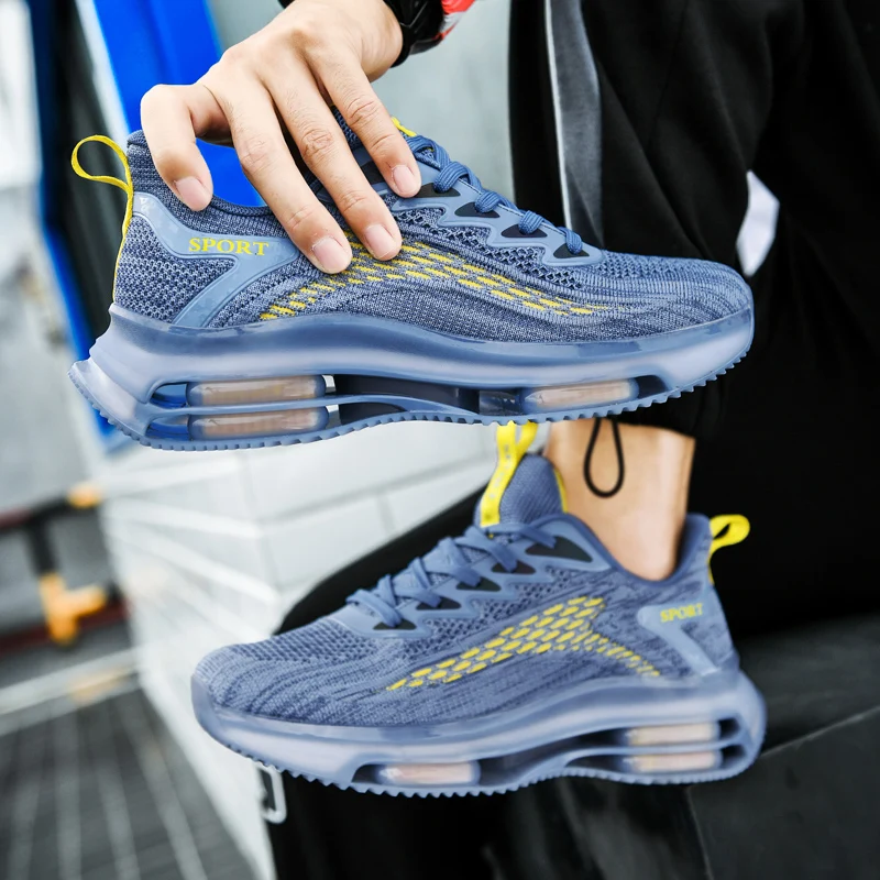 Беговые кроссовки мужские сетчатые амортизирующие амортизирующая спортивная