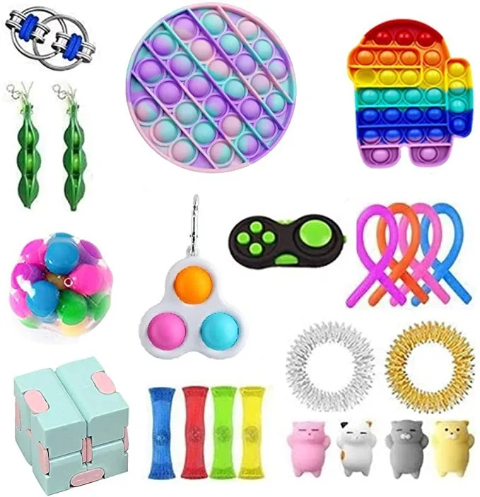 

New Bubble Fidget Antistress Toys Adult Kids Fidget Sensory Toy Autism Decompression Toy 2021 Push Bubble Fidget Sensory Toy