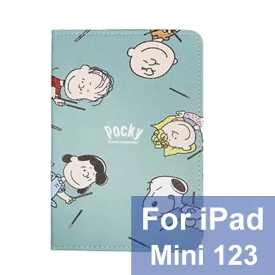 Чехол для планшета для iPad mini 5 Capa Para прекрасный мультфильм PU кожаный смарт-чехол для iPad 9,7 Air 1/2 Mini 4 авто сна - Цвет: For ipad mini 123