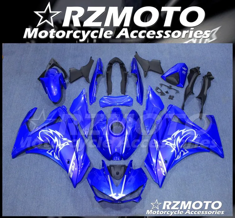 

New ABS Motorcycle Complete Fairings kit Fit for YAMAHA YZF R3 R25 2015 2016 2017 15 16 17 Bodywork set blue glossy