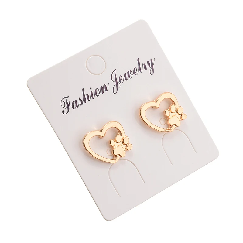 Женские серьги в виде кошек собак когтей и лап|Серьги-гвоздики| |