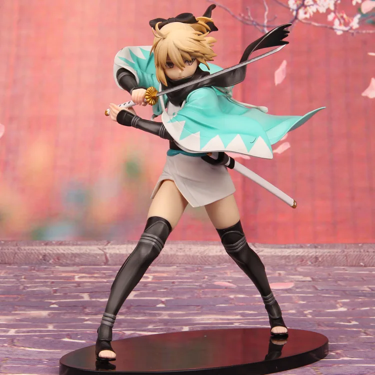 

21cm Anime Action Figure Fate Grand Order KOHA-ACE Okita Souji Sakura Saber Fighting Ver PVC Model Collection Kids Toy Brand New