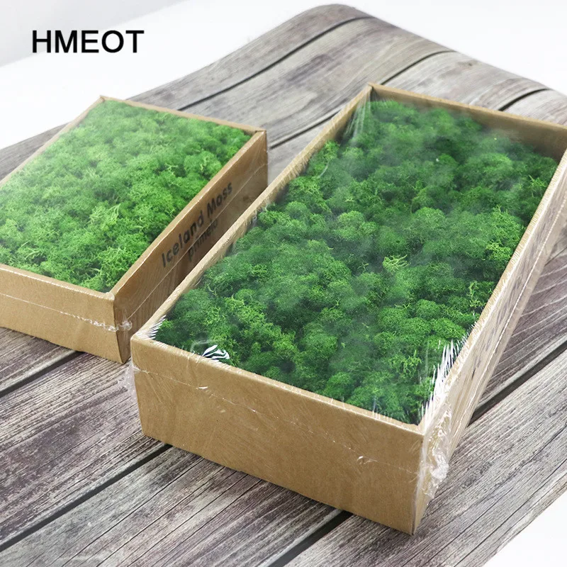 HMT 1000g Simulation Plants Eternal Life Moss /Garden Home Decor Wall DIY Flower Material Mini Garden Micro Landscape Fake Moss
