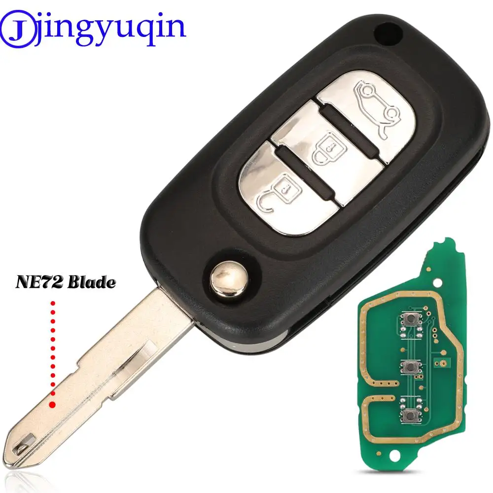 Jingyuqin 2/3 Buttons ASK Remote Key Fob 433Mhz ID46 Pcf7961 Chip For Mercedes-Benz Smart Citan | Car