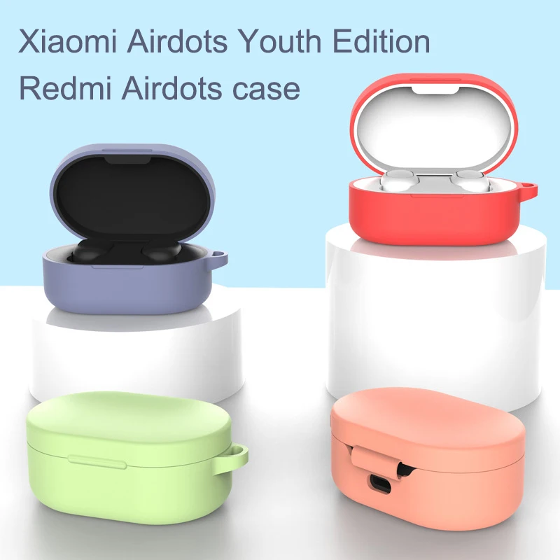 Чехол для беспроводных наушников Xiaomi Redmi airdots youth version Bluetooth гарнитура силиконовый