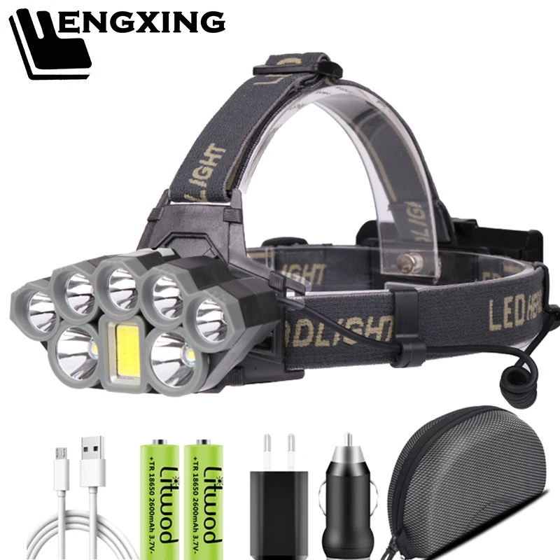 Мощный налобный фонарь светодиодные лампы Litwod USB перезаряжаемый аккумулятор 18650