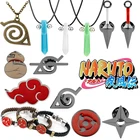 Японское ожерелье из искусственной кожи в стиле аниме, Дизайнерское колье с красным облаком, ювелирные изделия, косплей, подарок для друзей