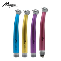 myricko 24 hole bluepinkpurple dental high speed color handpiece push button standardsuper torque head single water spray