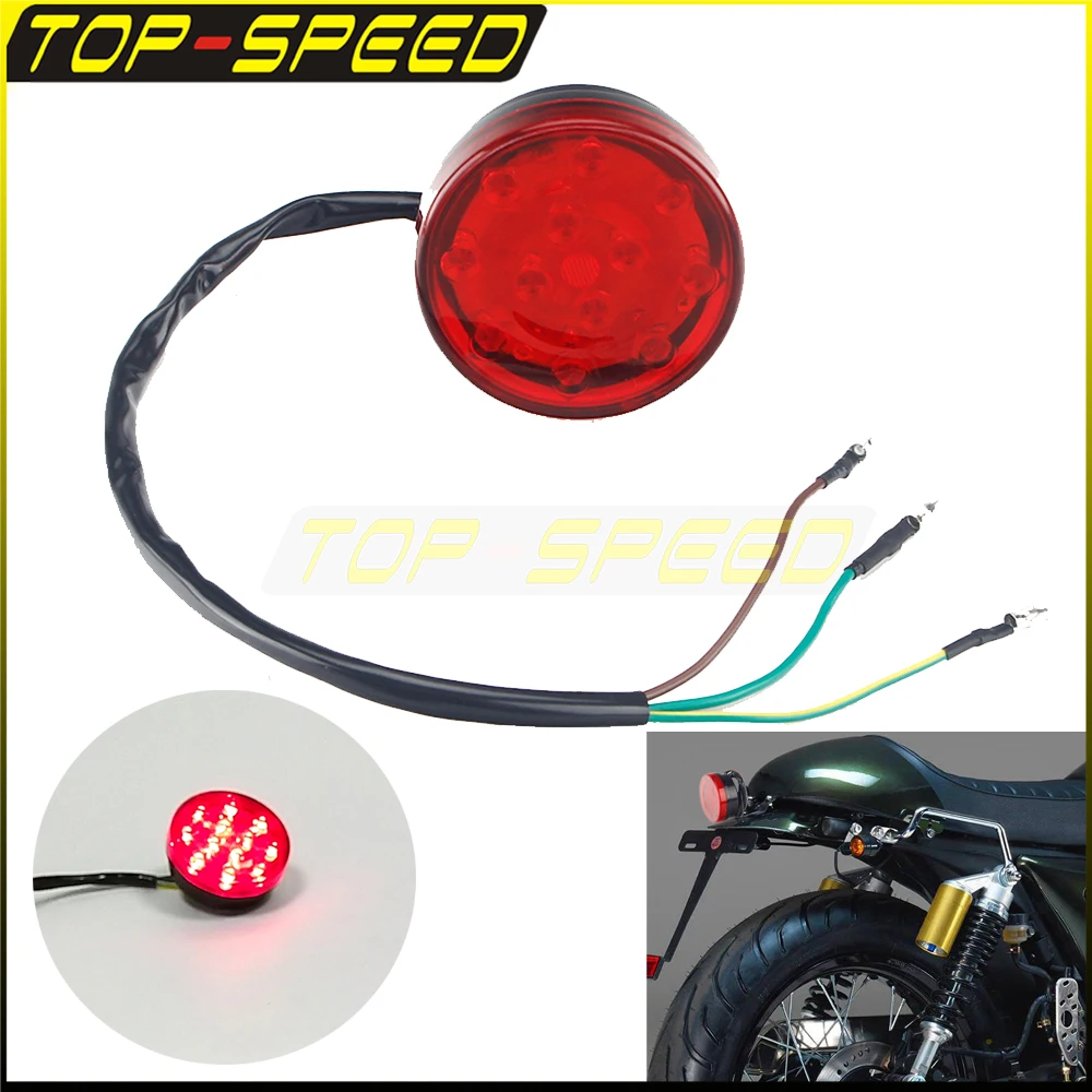 

2V 1.8W 0.15W 1 PC LED Tail Light 62mm Red Indicator Motorcycle For All Honda Kawasaki Suzuki Cruiser Chopper Street Dirt Bikes