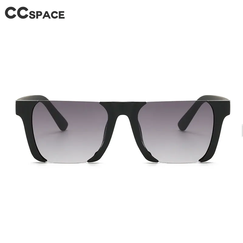 49045 Квадратные ретро солнцезащитные очки в полуоправе мужские и женские модные