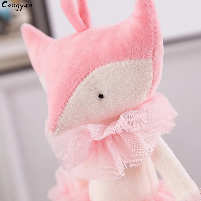 Красивая юбка свадебное платье для девочек плюшевые игрушки лисы пара