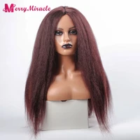 long kinky straight synthetic wigs for black women black brown blonde ginger red white hair afro wigs synthetic hair wigs