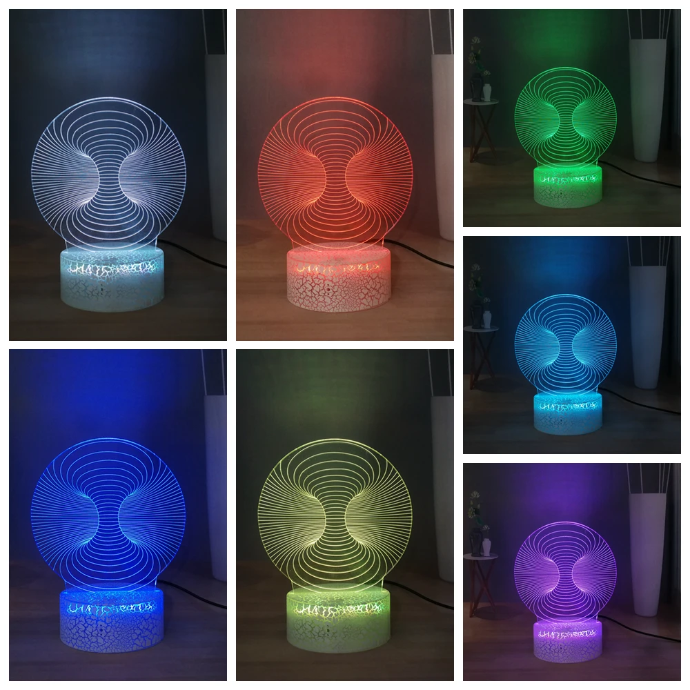 Странный Форма настольная лампа Новинка Светодиодный ночной Светильник USB