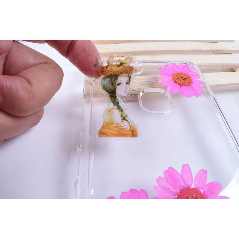 Прозрачные наклейки на Материал животные красота звездное небо высушенный