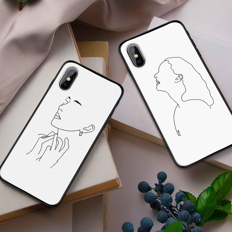 Художественные линии для Xiaomi Redmi 7 Note 4X 5A 16G 32G 64G GO 7A K20 6 5 8 Pro Чехол телефона |