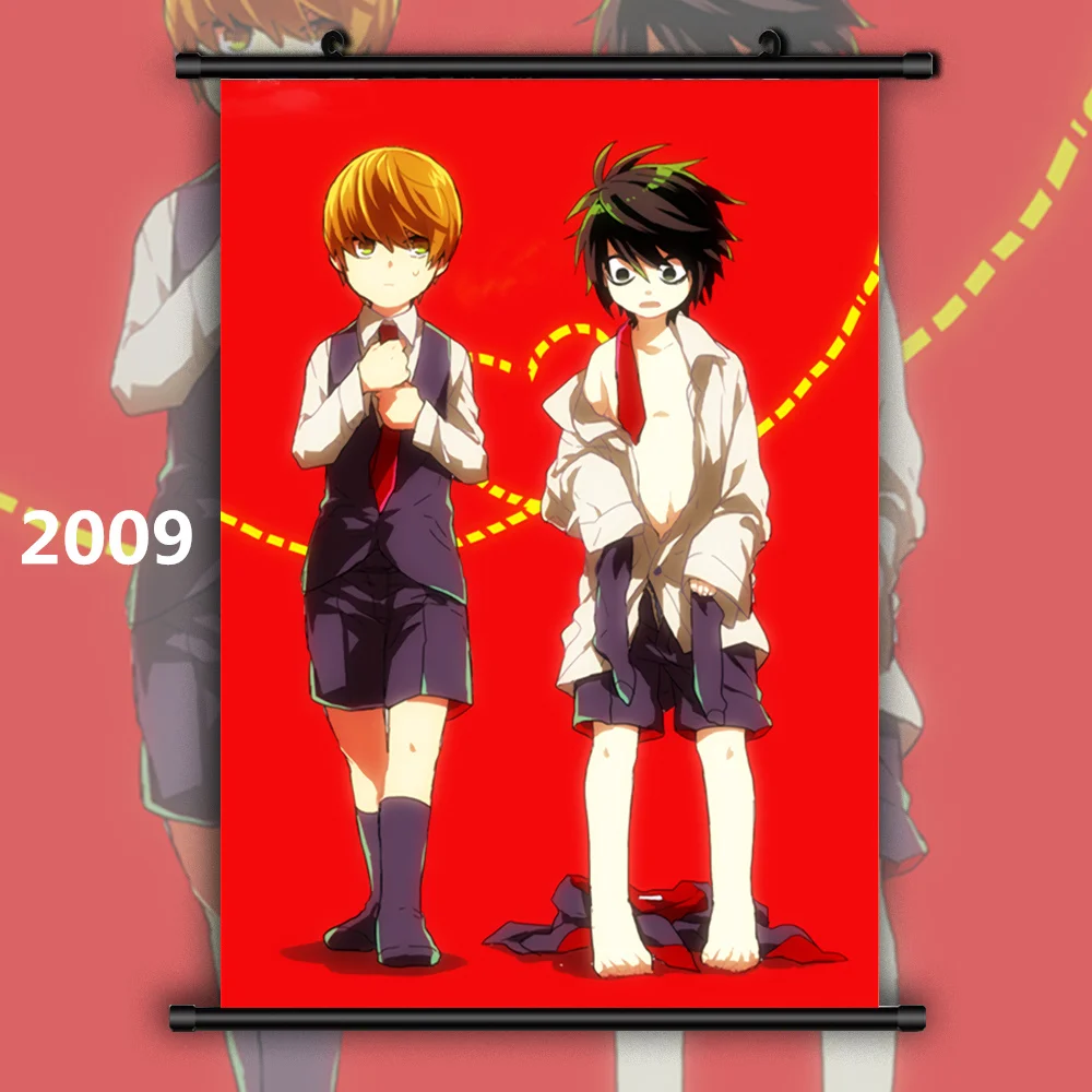 Настенный плакат с изображением героев аниме тетрадь смерти | Дом и сад